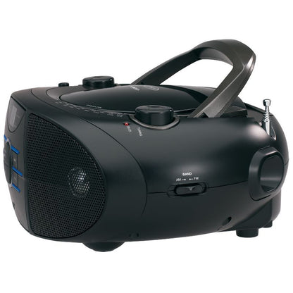JENSEN AM/FM Radio CD Boombox with LED Display - Black (CD-560)