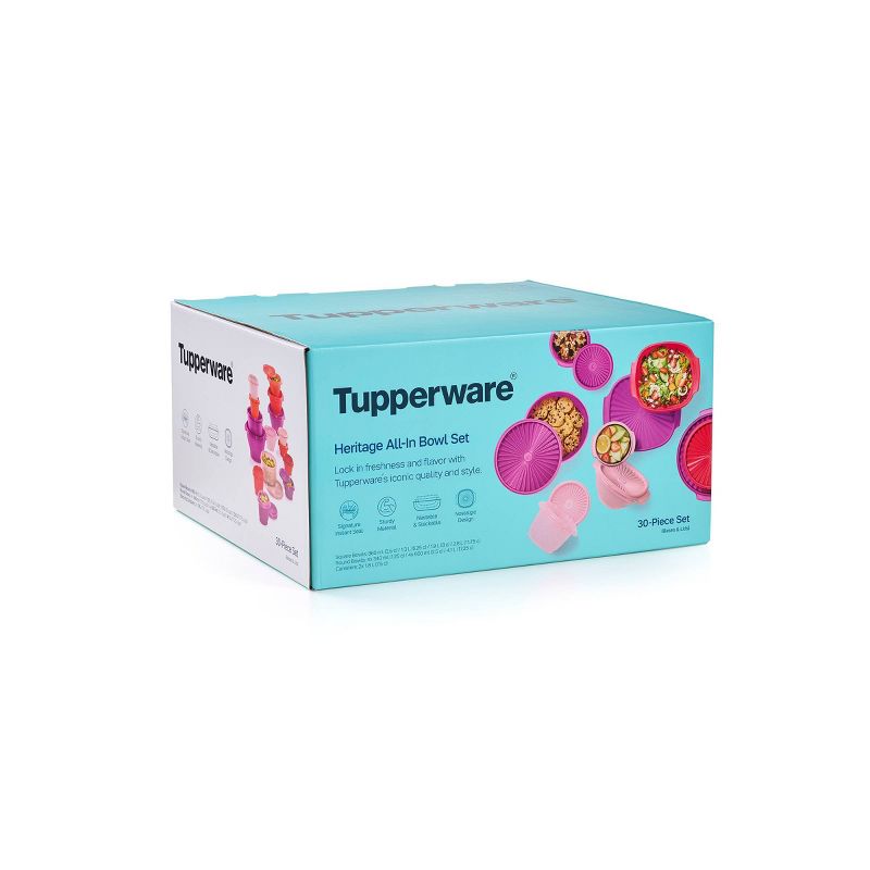 Tupperware 30pc (set of 15) Heritage Food Storage Container Set