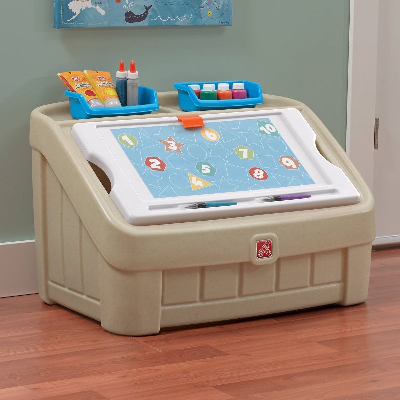 Step2 2-in-1 Toy Box - Tan