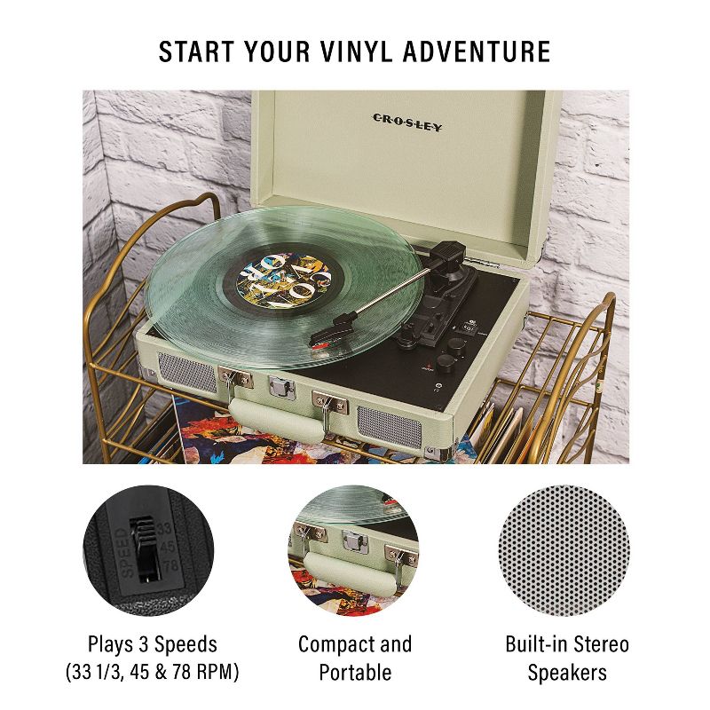 Crosley Cruiser Plus Bluetooth Vinyl Record Player - Mint