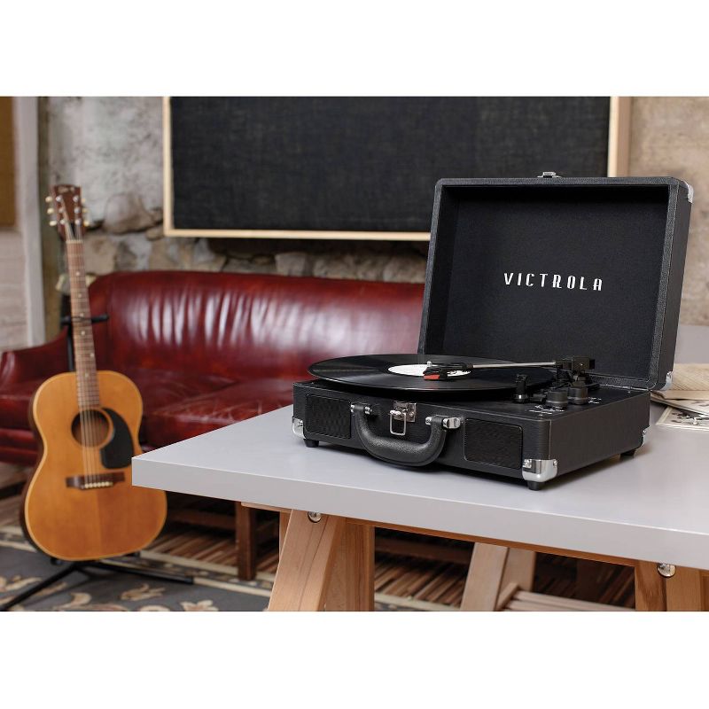 Victrola Journey + Bluetooth Suitcase Record Player with Matching Record Stand