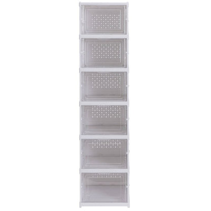 Simplify 6 Tier Collapsible Shoe Organizer Storage Box