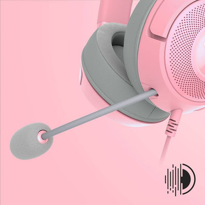 Razer Kraken Kitty V2 USB Headset with RGB Kitty Ears - Quartz Edition