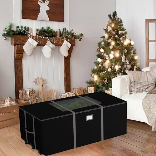 Elf Stor Rolling Christmas Tree Storage Bag Black