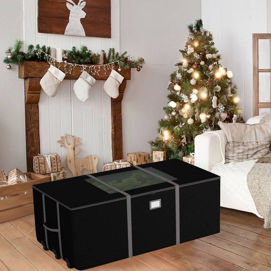 Elf Stor Rolling Christmas Tree Storage Bag Black