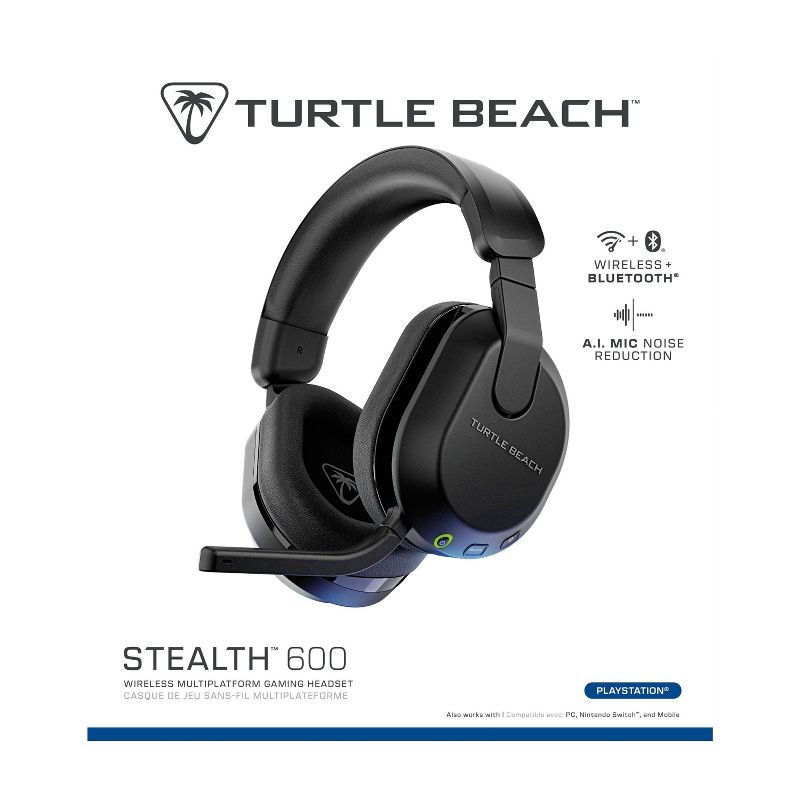 Turtle Beach Stealth 600 Gen 3 Wireless Headset for PlayStation - Black