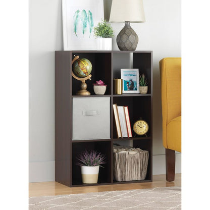 Whitmor 6 Section Cube Organizer Brown