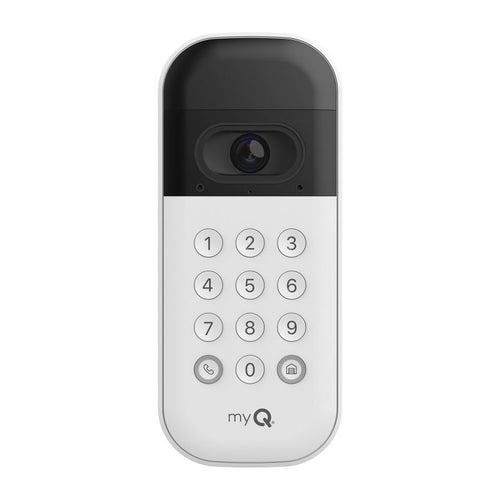 myQ Smart Garage Video Keypad - White