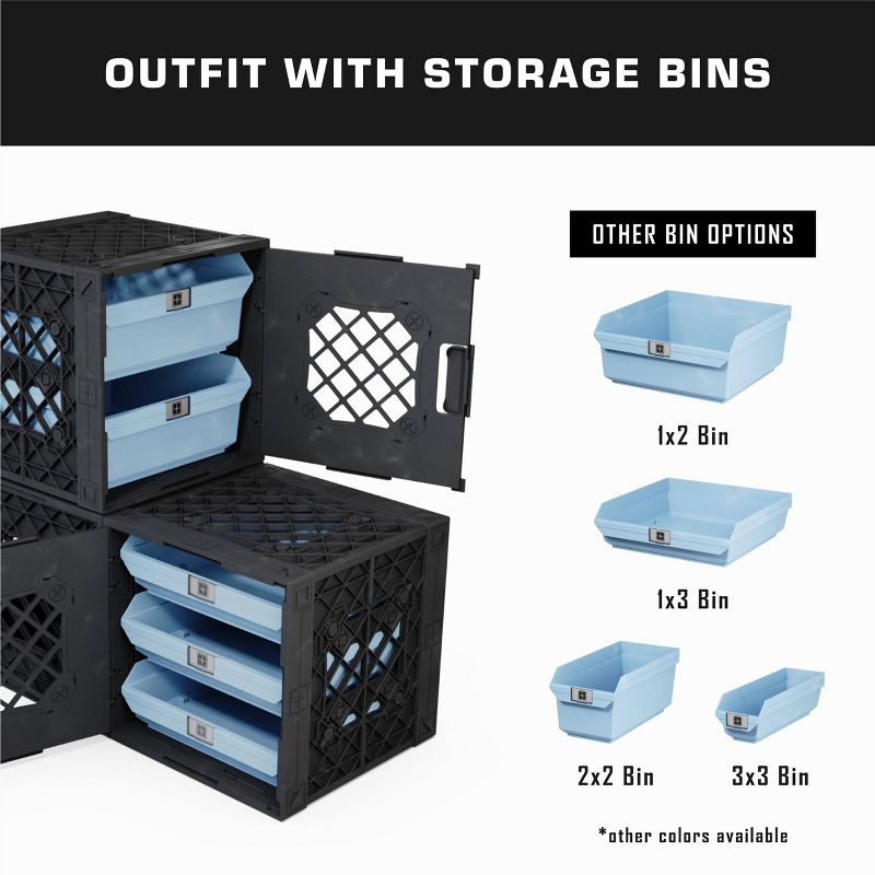 UbeCube 3pk Decorative Storage Bins Gray