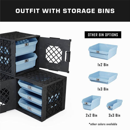 UbeCube 3pk Decorative Storage Bins Gray