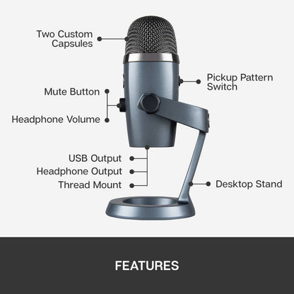 Blue Yeti Nano Premium USB Microphone