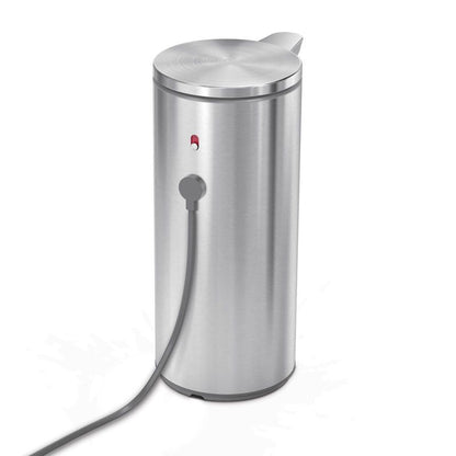 simplehuman 9 oz. Touch-Free Automatic Rechargeable Sensor Liquid Soap Dispenser, Stainless Steel
