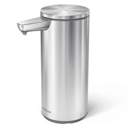 simplehuman 9 oz. Touch-Free Automatic Rechargeable Sensor Liquid Soap Dispenser, Stainless Steel