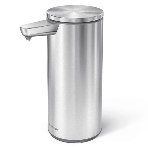 simplehuman 9 oz. Touch-Free Automatic Rechargeable Sensor Liquid Soap Dispenser, Stainless Steel