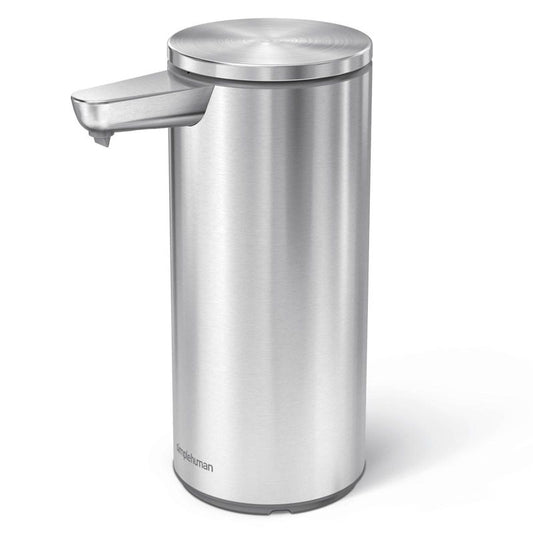 simplehuman 9 oz. Touch-Free Automatic Rechargeable Sensor Liquid Soap Dispenser, Stainless Steel