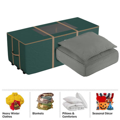 Pure Garden 67'' Rolling Storage Bag Solid Colored Exterior Green