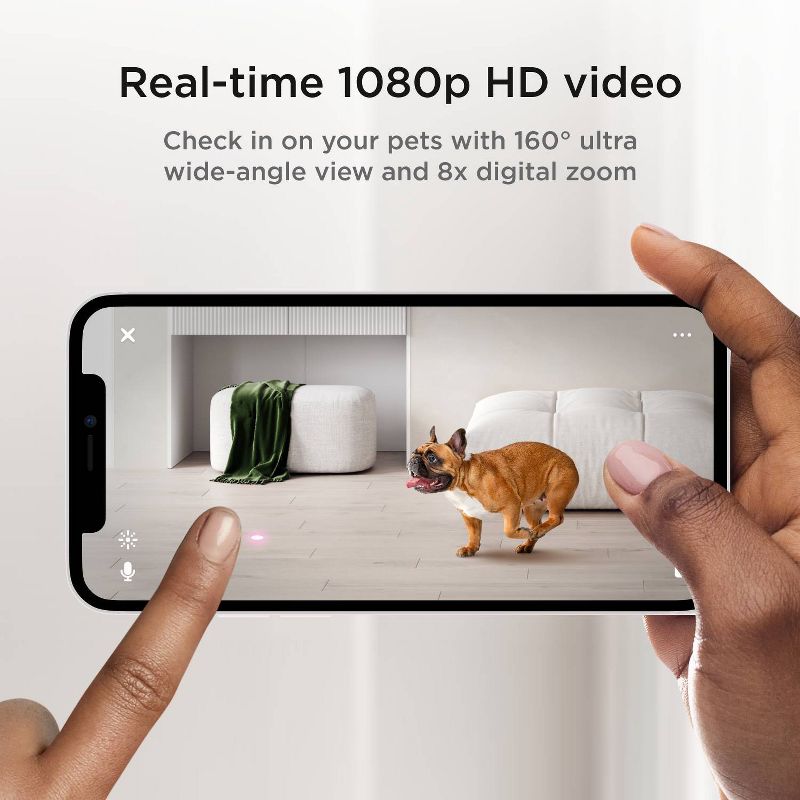 Petcube Play 2 Wi-Fi Pet Camera with Laser Toy for Cats & Dogs