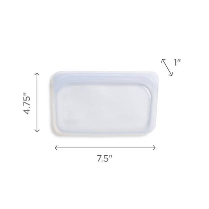 stasher Premium Silicone Reusable Food Storage Bags Lunch Starter Kit - 4pk - Clear