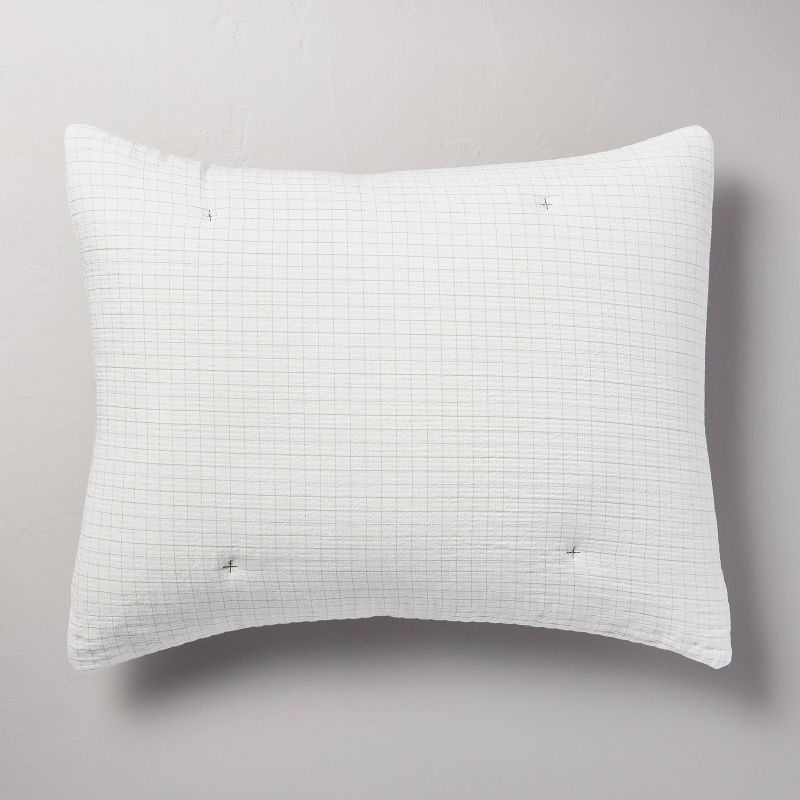 3pc Mini Grid Stitch Comforter Bedding Set - Hearth & Hand™ with Magnolia
