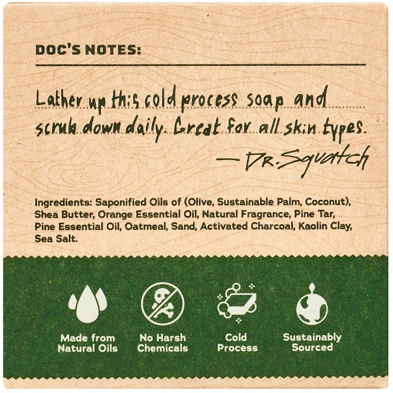 DR. SQUATCH Men's Natural Bar Soap - Fresh/Bourbon/Coconut/Pine Scent - 40oz/8ct