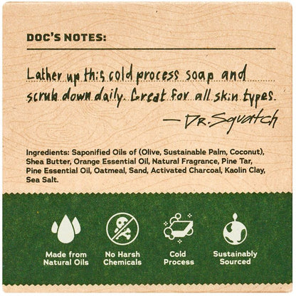 DR. SQUATCH Men's Natural Bar Soap - Fresh/Bourbon/Coconut/Pine Scent - 40oz/8ct