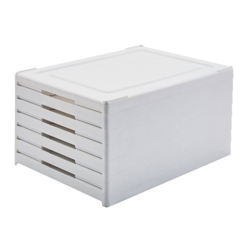 Simplify 6 Tier Collapsible Shoe Organizer Storage Box