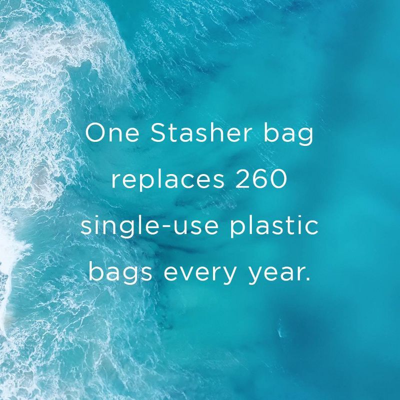 stasher Premium Silicone Reusable Food Storage Bags Lunch Starter Kit - 4pk - Clear