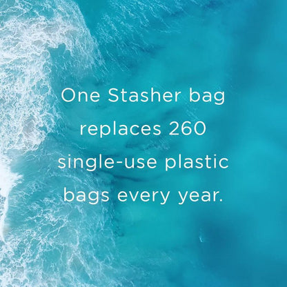 stasher Premium Silicone Reusable Food Storage Bags Lunch Starter Kit - 4pk - Clear