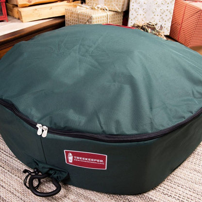 30" Wreath Storage Bag with Removable Handle - TreeKeeper: Padded Polyester, Built-In Handles, Spot Clean, 4.23 Volume