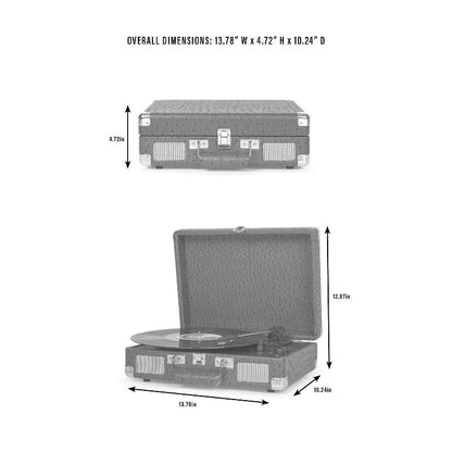 Crosley Cruiser Plus Bluetooth Vinyl Record Player - Slate