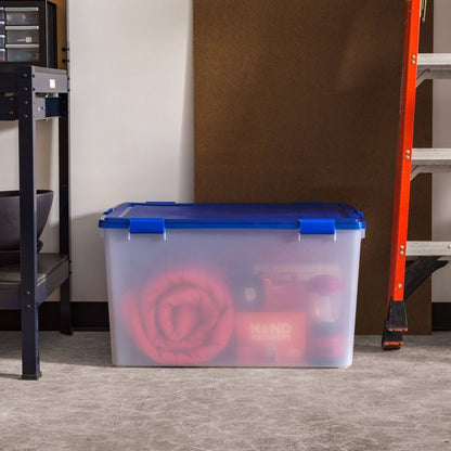 IRIS WeatherPro Plastic Storage Bin with Lid