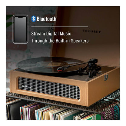 Crosley Voyager Bluetooth Vinyl Record Player - Tan