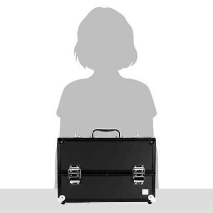 Caboodles Large Primped and Primed Train Case - Black - 13.7oz