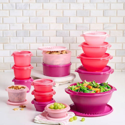 Tupperware 30pc (set of 15) Heritage Food Storage Container Set