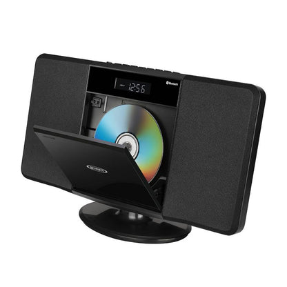 JENSEN Wall Mountable Bluetooth Music System with MP3 CD Player - Black