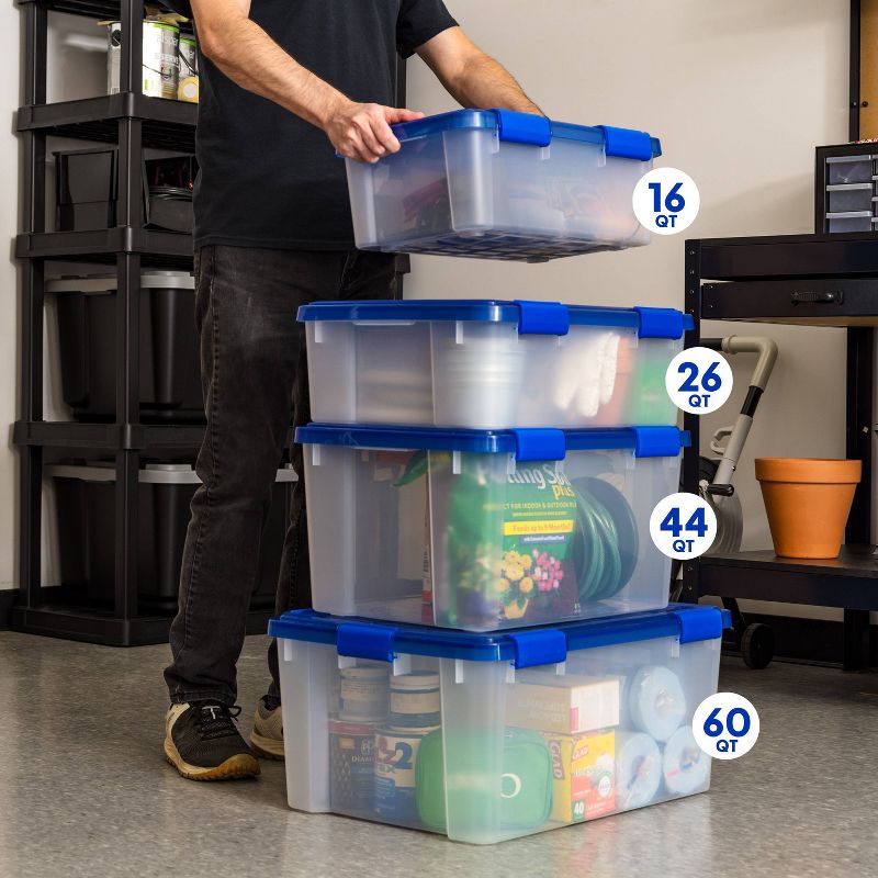 IRIS 26.5qt WeatherPro Plastic Storage Bin