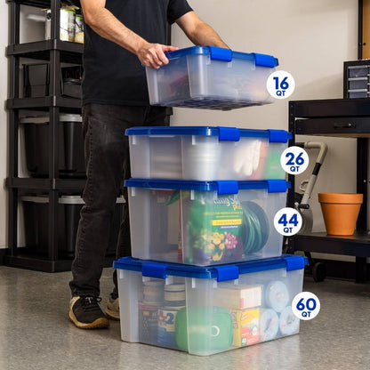 IRIS 26.5qt WeatherPro Plastic Storage Bin