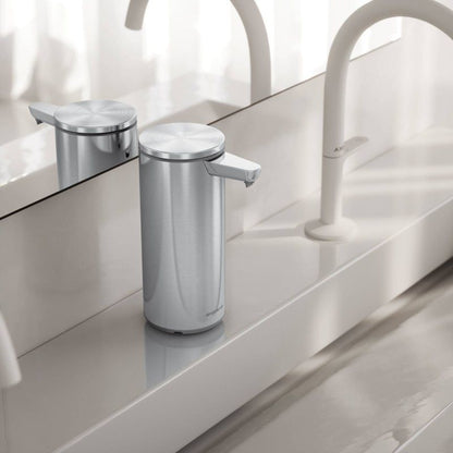 simplehuman 9 oz. Touch-Free Automatic Rechargeable Sensor Liquid Soap Dispenser, Stainless Steel