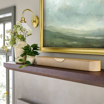 32" Wood & Brass Finish Dolby Digital Soundbar - Hearth & Hand™ with Magnolia