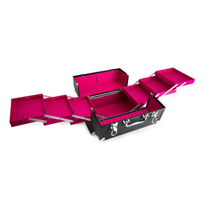 Caboodles Large Primped and Primed Train Case - Black - 13.7oz