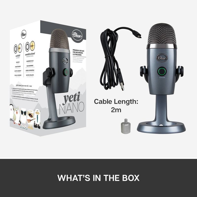 Blue Yeti Nano Premium USB Microphone