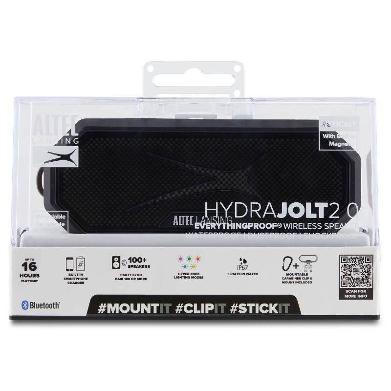 Altec Lansing HydraJolt 2.0 Bluetooth Speaker - Black