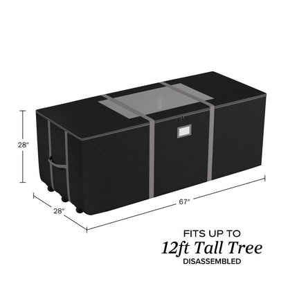 Elf Stor Rolling Christmas Tree Storage Bag Black