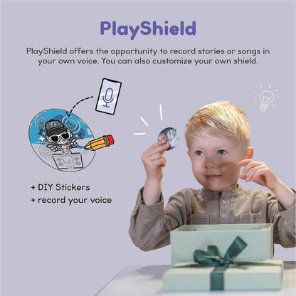 StoryPhones Storytelling Bluetooth Wireless Kids Headphones Intro Bundle with ZenDisk and PlayShield