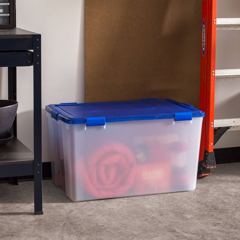 IRIS WeatherPro Plastic Storage Bin with Lid