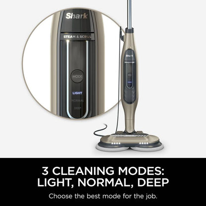 Shark Steam and Scrub All-in-One Scrubbing and Sanitizing Hard Floor Steam Mop - S7001TGT: Electric Floor Steamer, 3 Speeds