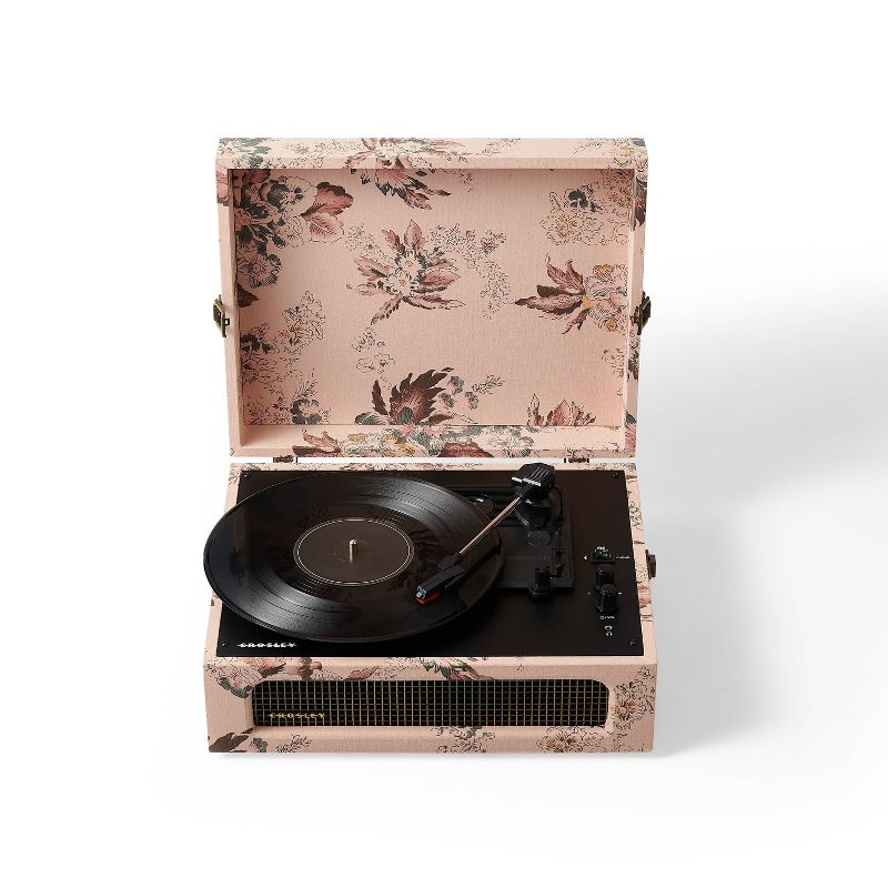 Crosley Voyager Bluetooth Vinyl Record Player - Floral