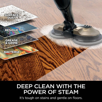 Shark Steam and Scrub All-in-One Scrubbing and Sanitizing Hard Floor Steam Mop - S7001TGT: Electric Floor Steamer, 3 Speeds
