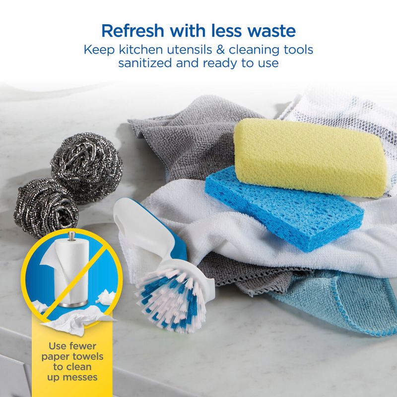 Clorox 2 Tier Steam Sanitizer 86900: Plastic Sterilization Device, White, 3-Year Warranty, Cleaning Tool Accessory
