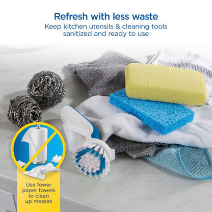 Clorox 2 Tier Steam Sanitizer 86900: Plastic Sterilization Device, White, 3-Year Warranty, Cleaning Tool Accessory